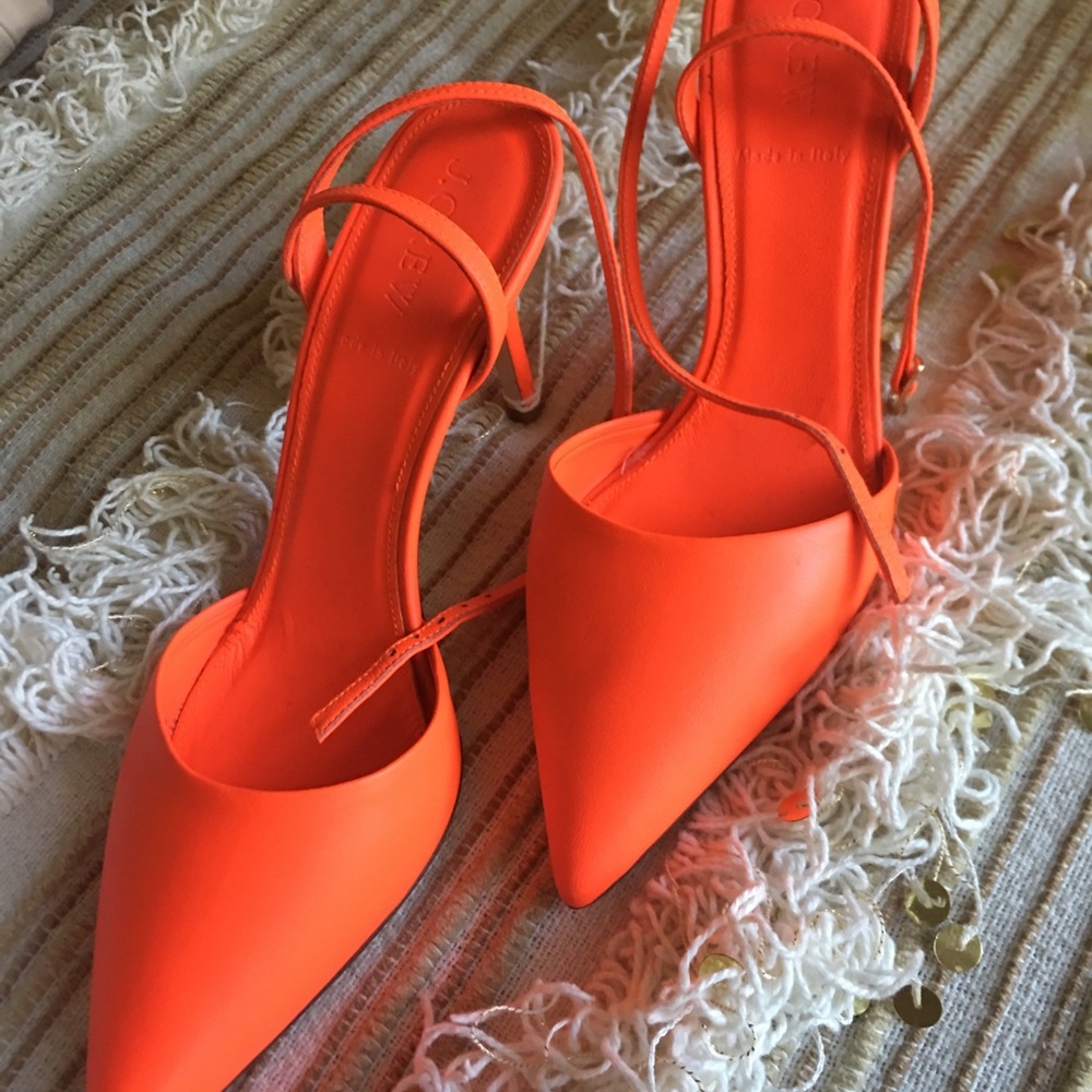 CORAL J. Crew size 7.5 low wrap heel never worn!